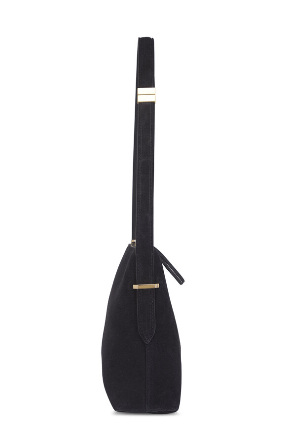Totême Scoop Black Suede Wristlet Bag - view 4
