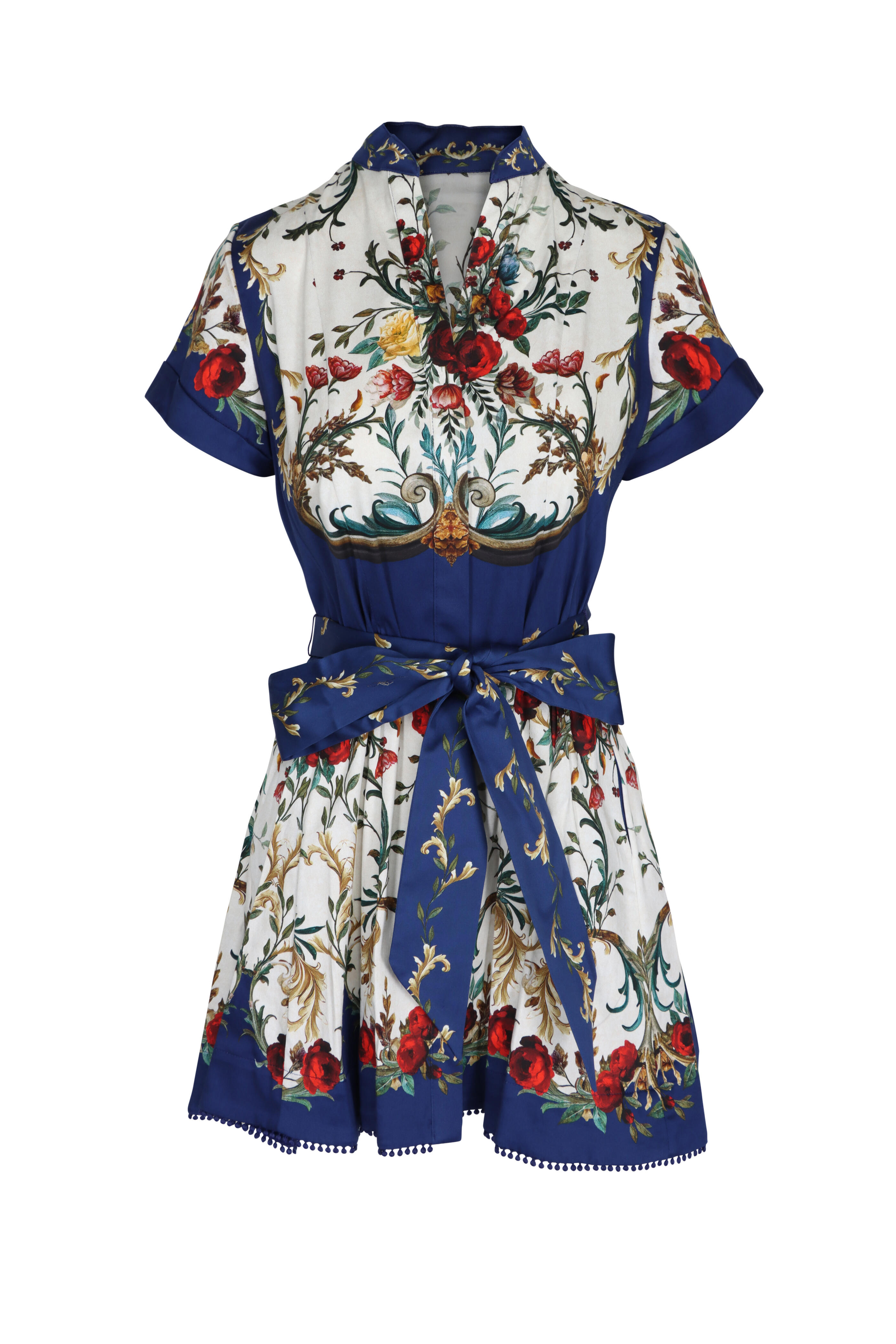 Alice & Olivia - Lucy Gilded Rose Mini Shirtdress