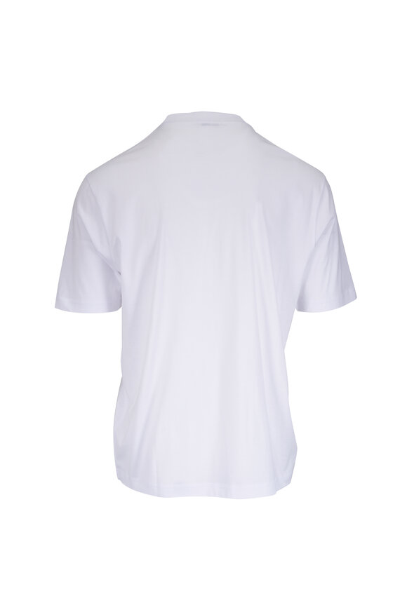 Stefan Brandt Eli Super 60 Comfort White Cotton T-Shirt - view 2
