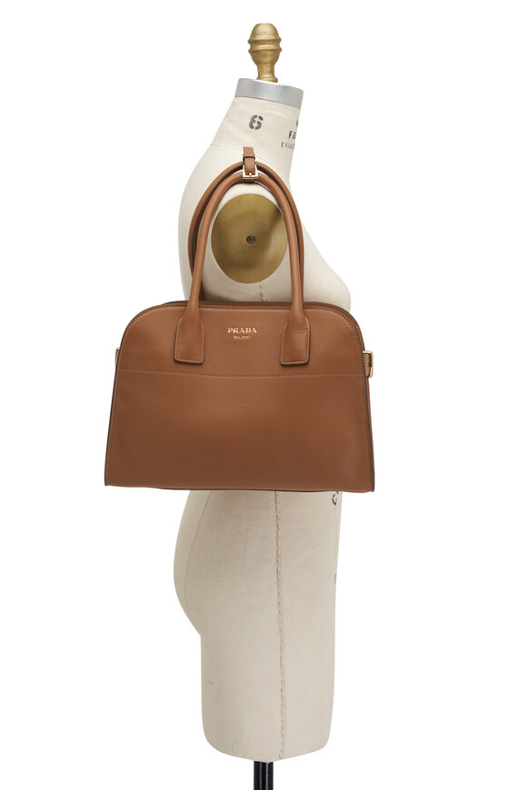 Prada - Caramel Leather Medium Satchel