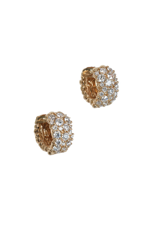 Paul Morelli Large Confetti Diamond Snap Hoops - view 2