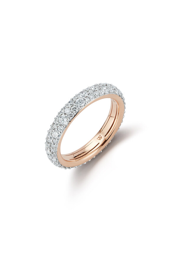 Walters Faith Rose Gold Pavé Band