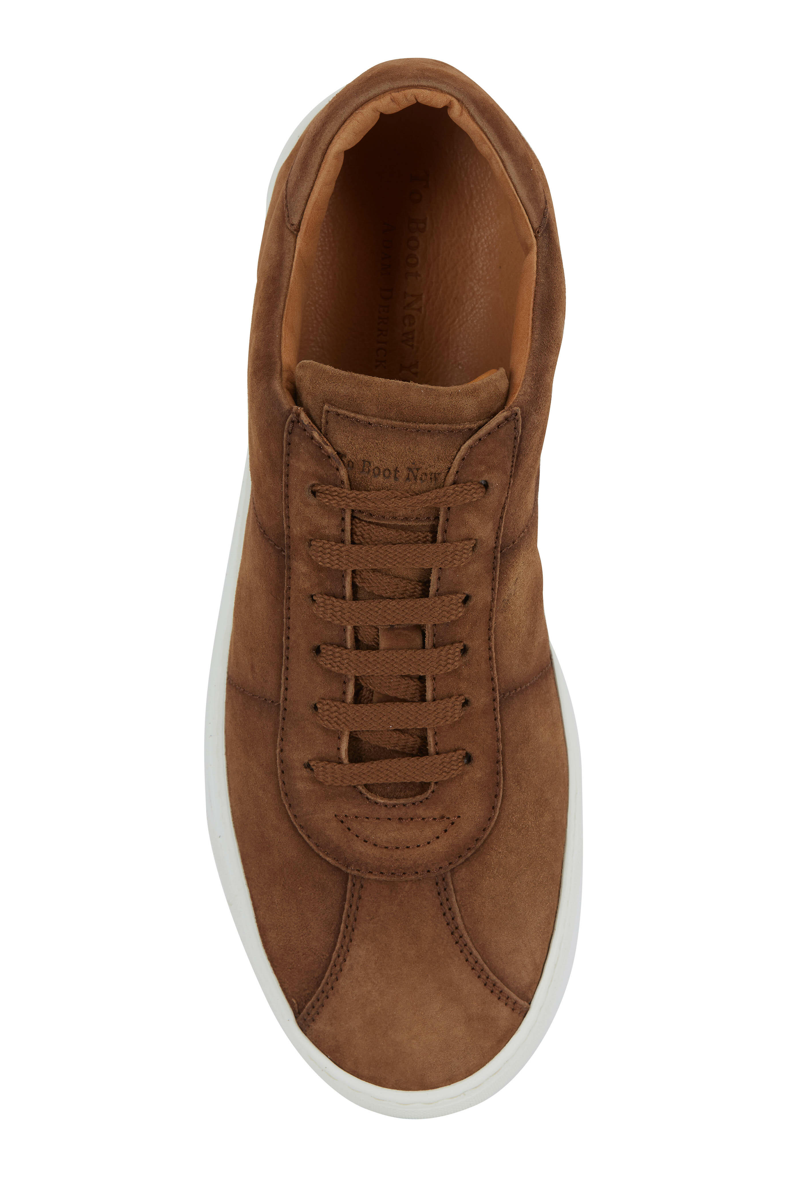 To Boot New York - Charger Almond Suede Lace-Up Sneaker