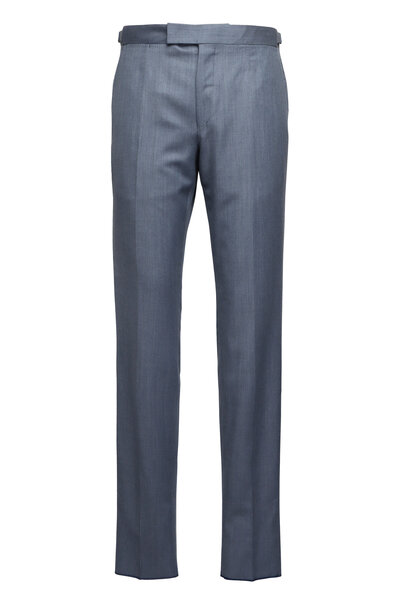 Bluelea Silk wool grosgrain pants