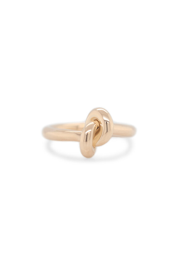 Kali Zoe 18k Yellow Gold Large Love Knot Ring - view 1