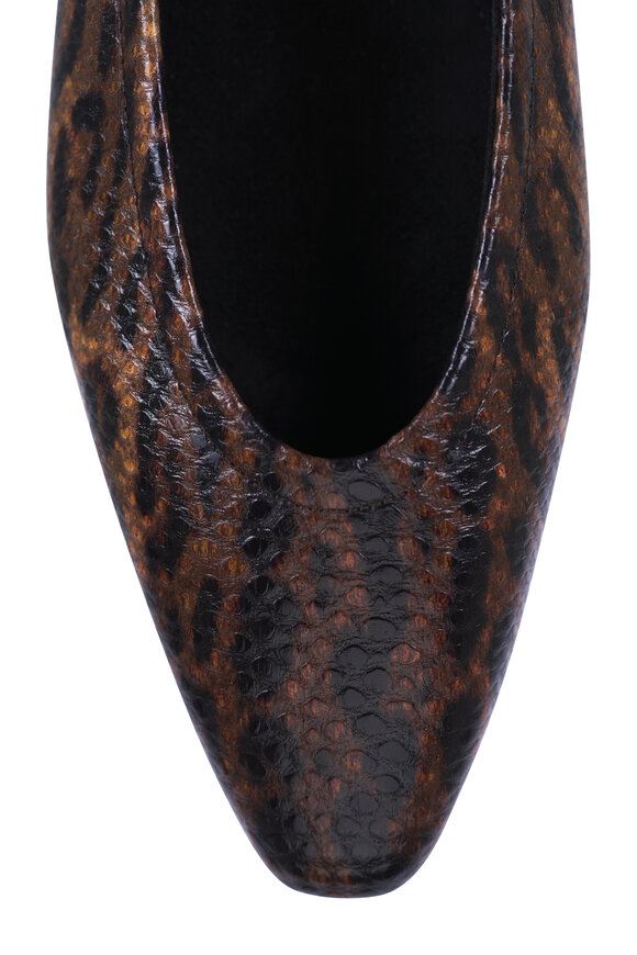 Loro Piana Primula Chocolate & Black Ballerina Flat - view 4