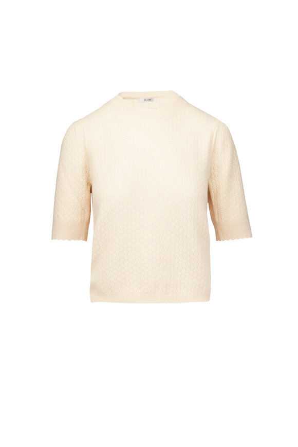 Frame The Gathered Honeycomb Cream Sweater - view 1