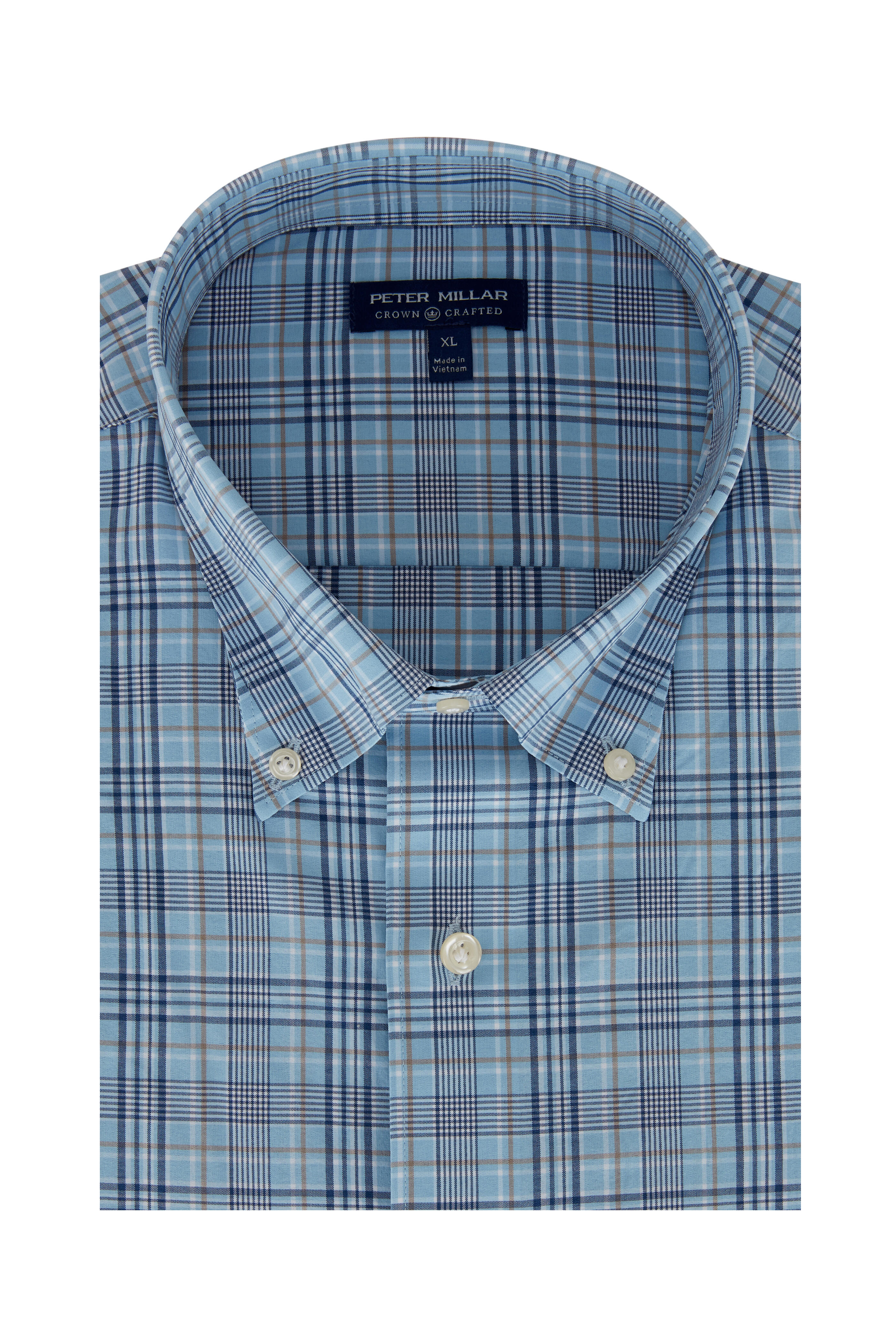 Peter Millar - Jarrett Blue Plaid Sport Shirt