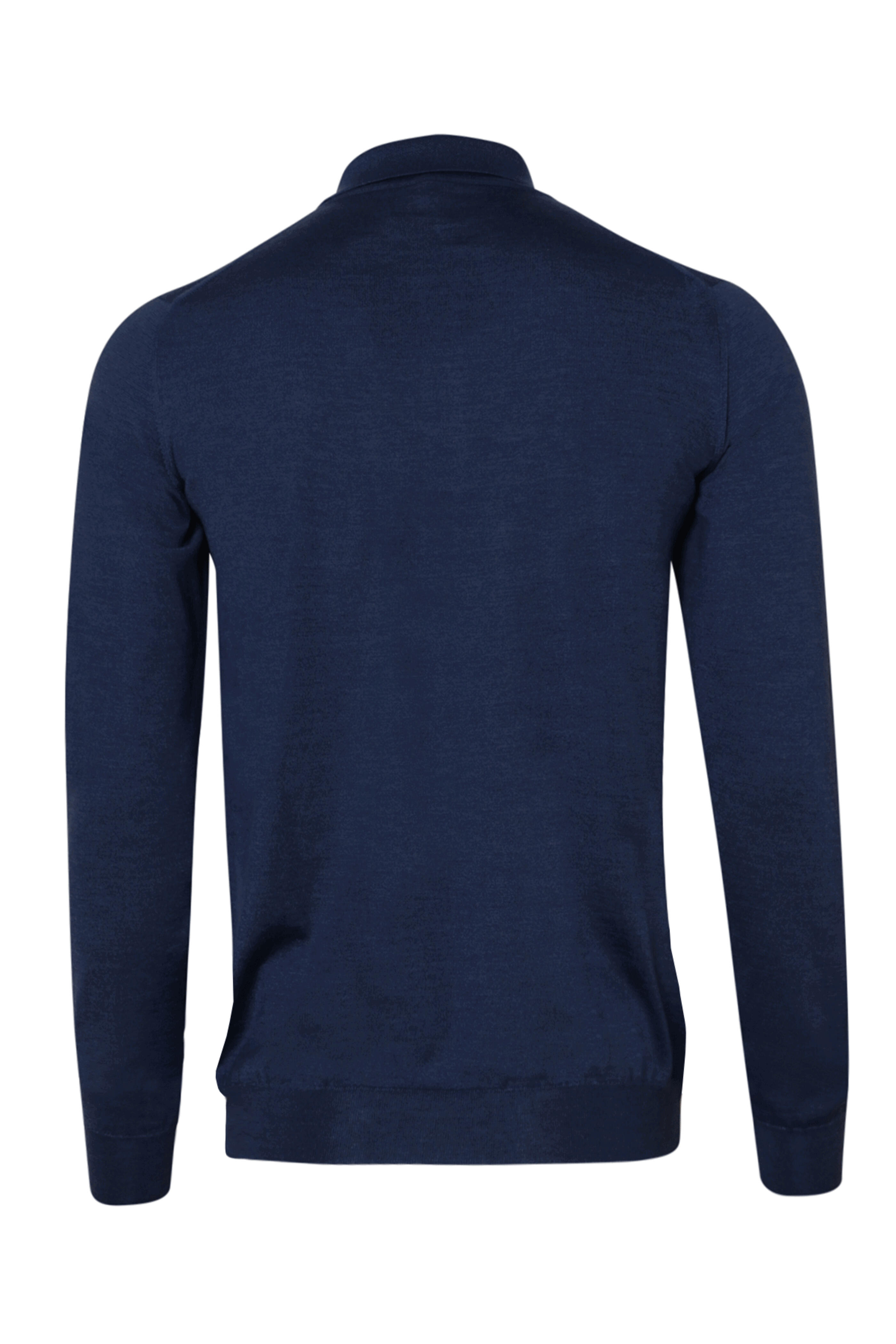 Kiton - Blue Cashmere and Silk Quarter Zip Polo