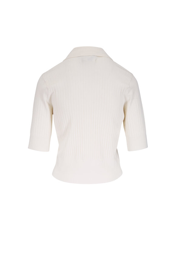TWP Ivory Knit Polo - view 3