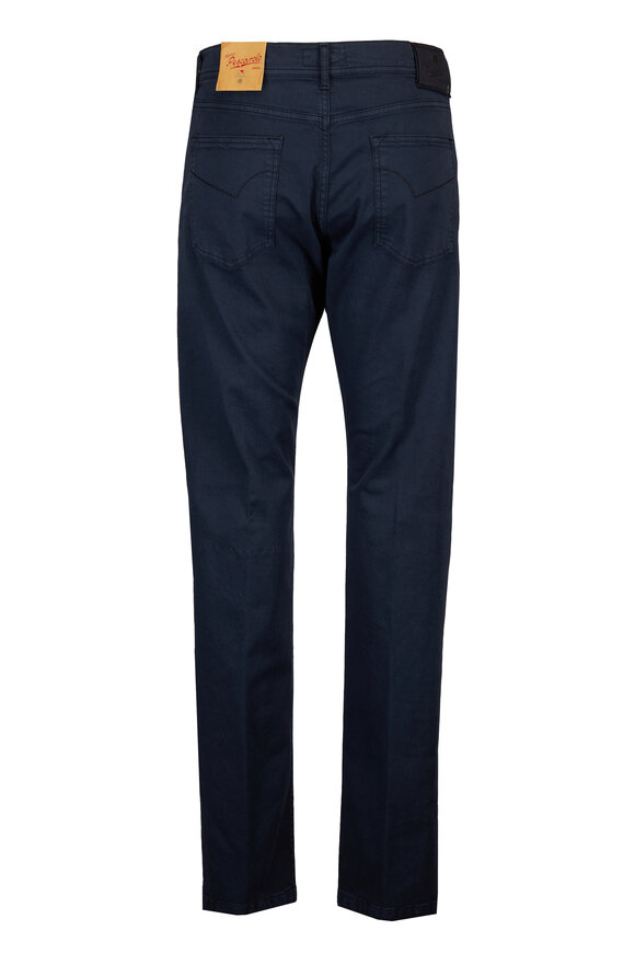 Marco Pescarolo Navy Blue Bull Denim Five Pocket Pant - view 2