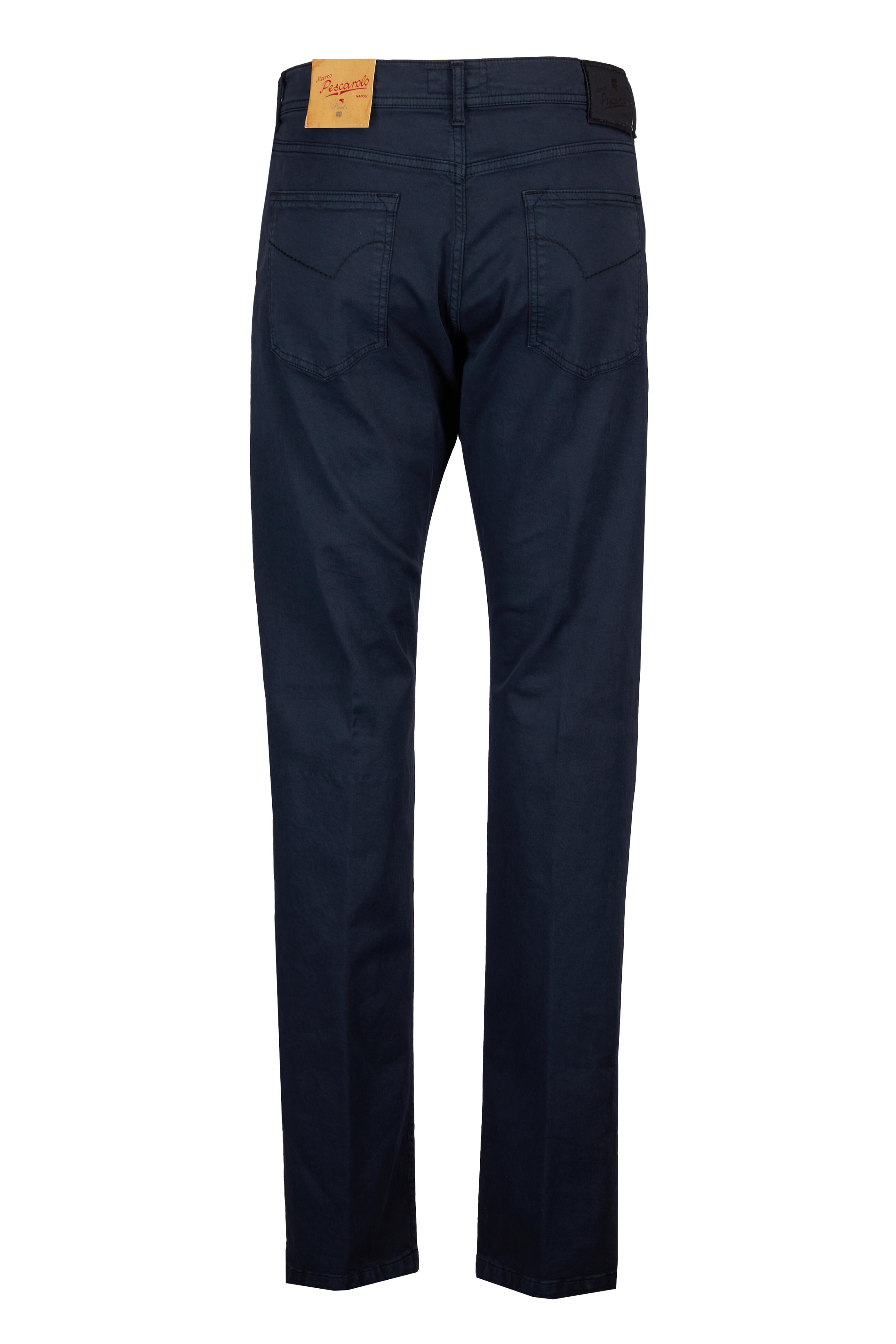 Marco Pescarolo - Navy Blue Bull Denim Five Pocket Pant - view 2