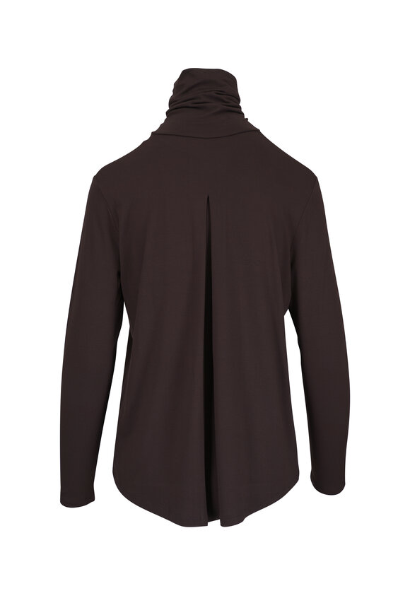 Majestic Soft Touch Coffee Turtleneck Sweater - view 3