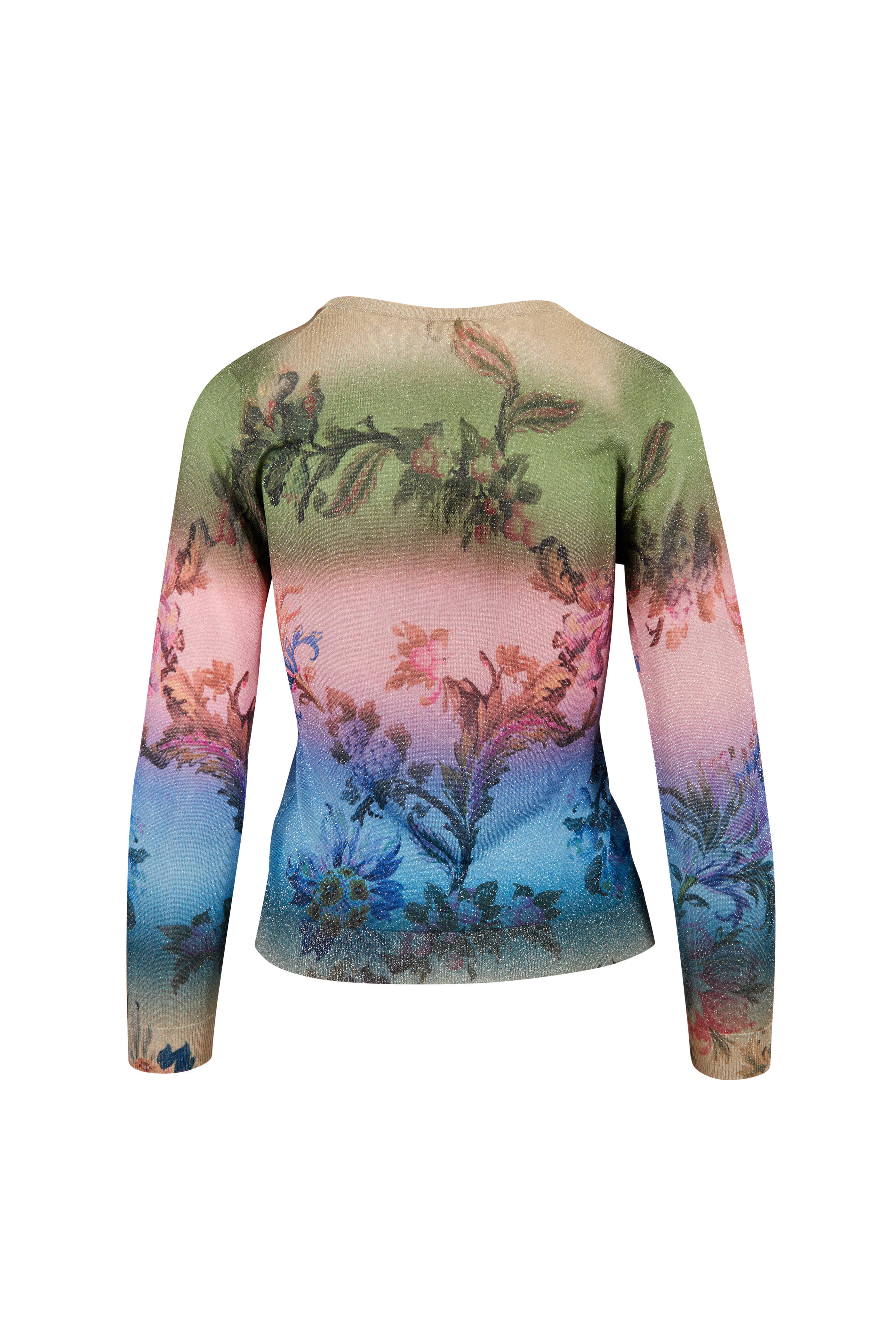 Etro - Ombré Floral Knit Sweater - view 2