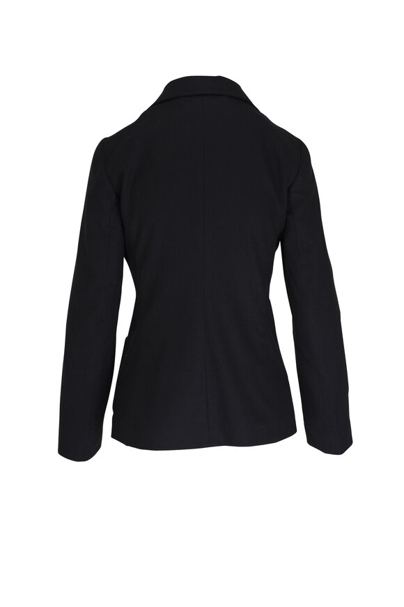 Kiton - Black Cashmere Open Front Jacket