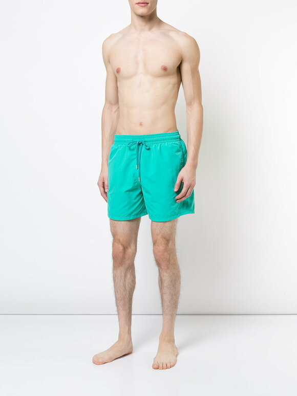 Vilebrequin - Moorea Solid Green Swim Trunks
