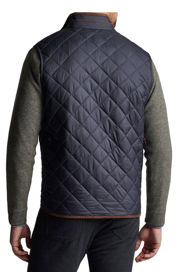 Peter Millar - Essex Black Quilted Travel Vest 