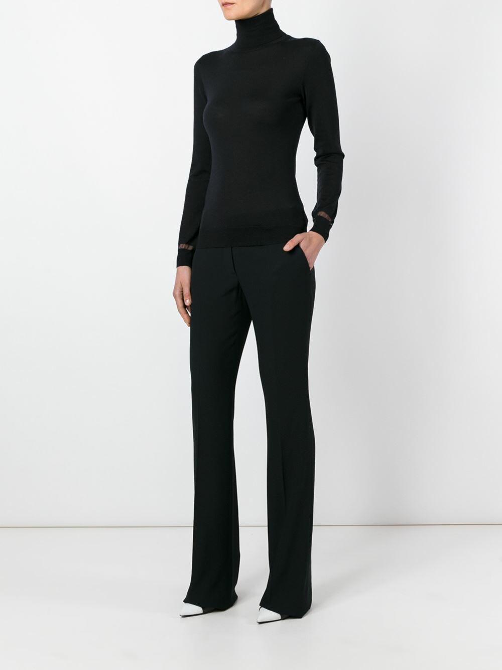 Lanvin - Black Cashmere & Silk Turtleneck Sweater