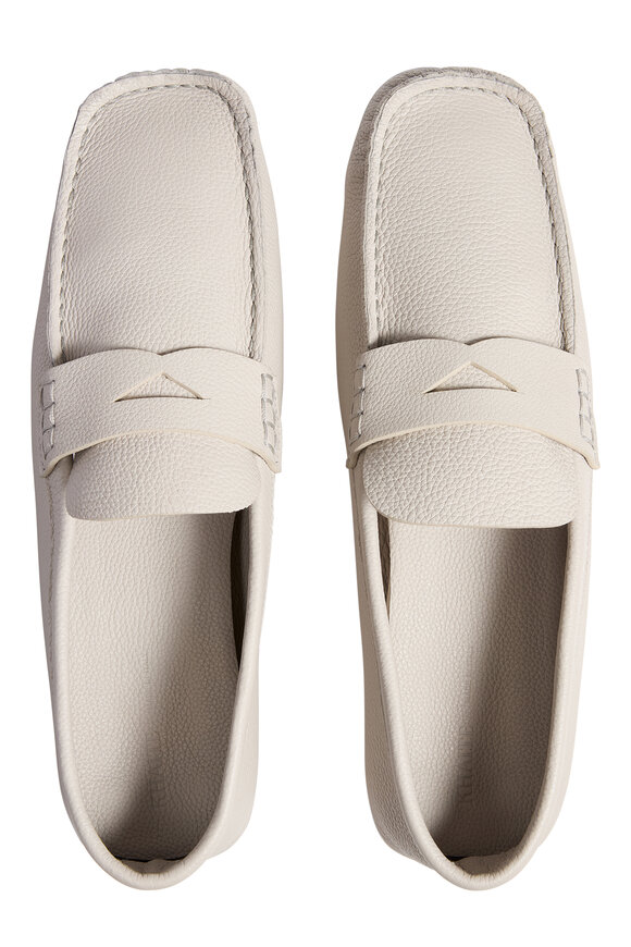 Khaite - Billy Light Gray Leather Loafer