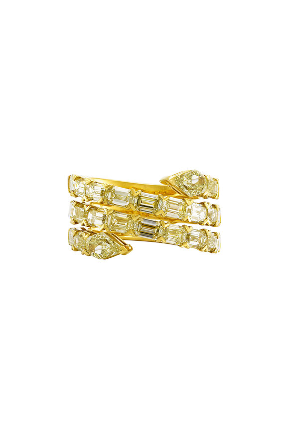 Etho Maria 18k Yellow Gold Diamond Ring