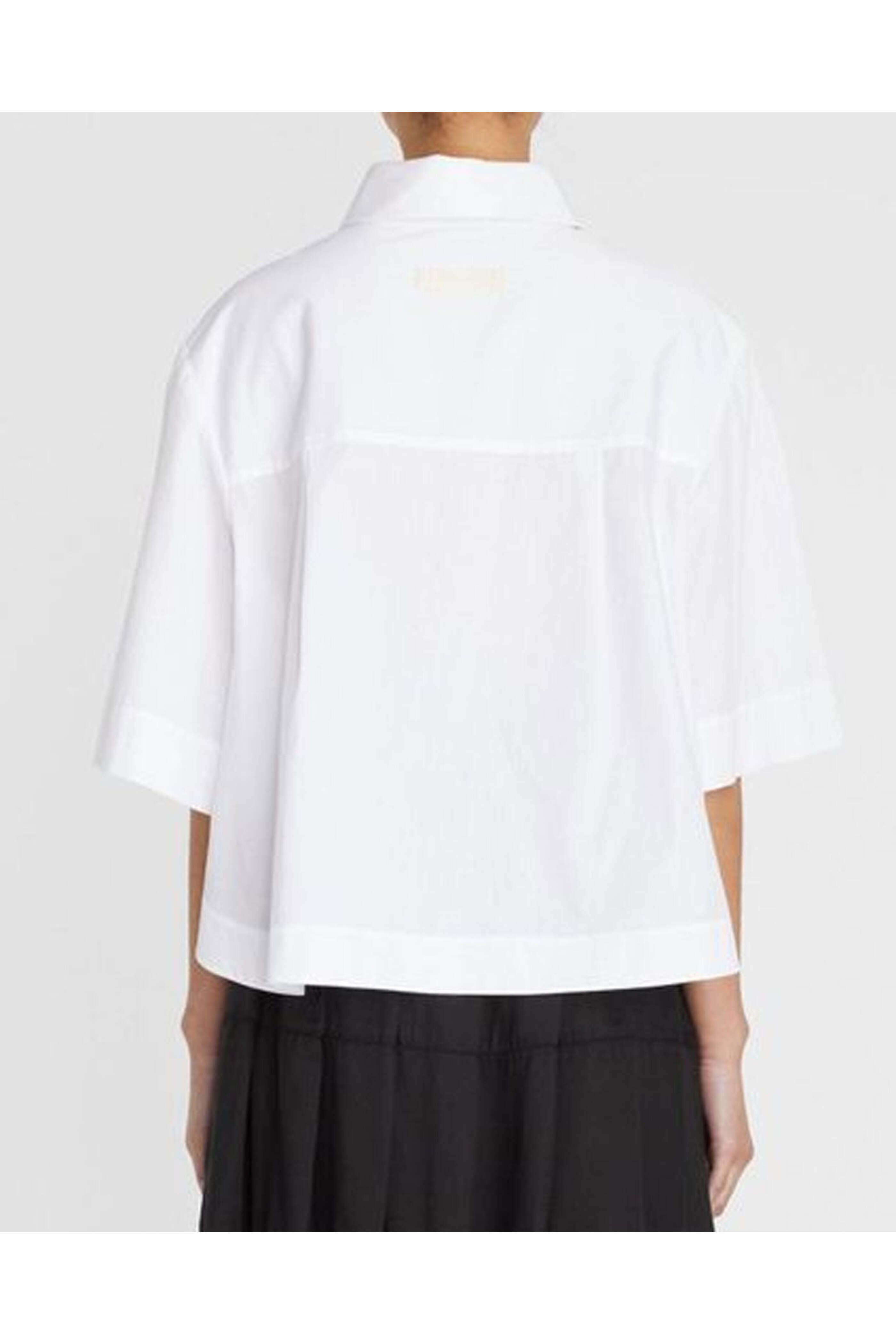 Lee Mathews - Soho White Cropped Polo