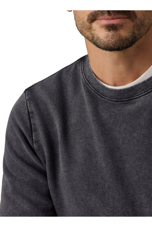 Faherty Brand Graphite Recycled Terry Long Sleeve T-Shirt - view 4