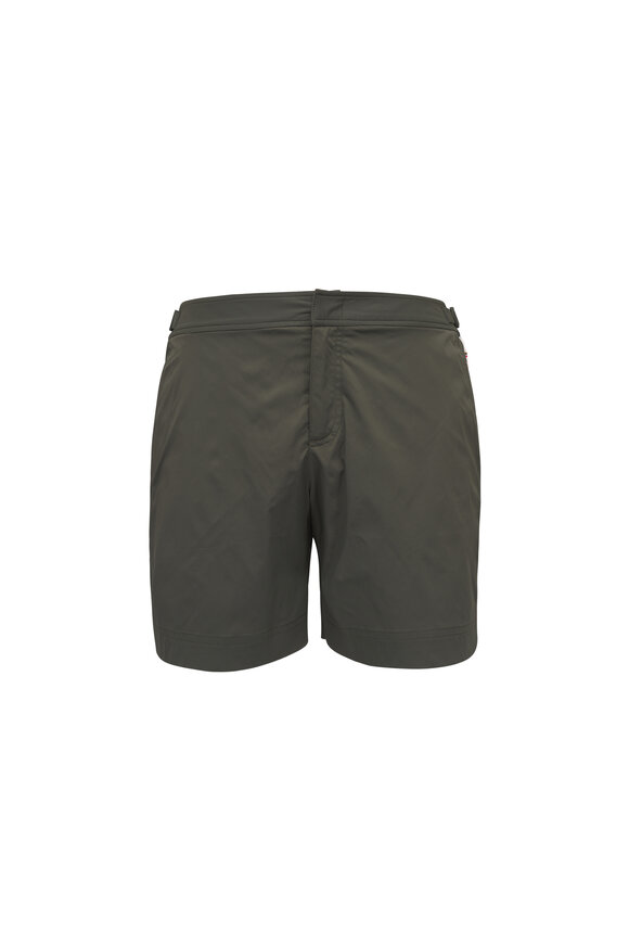 Orlebar Brown Bulldog Palm Green Swim Trunks