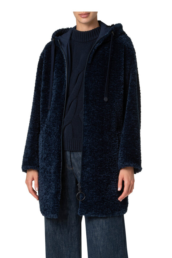 Akris Punto - Mix Media Navy Blue Jacket