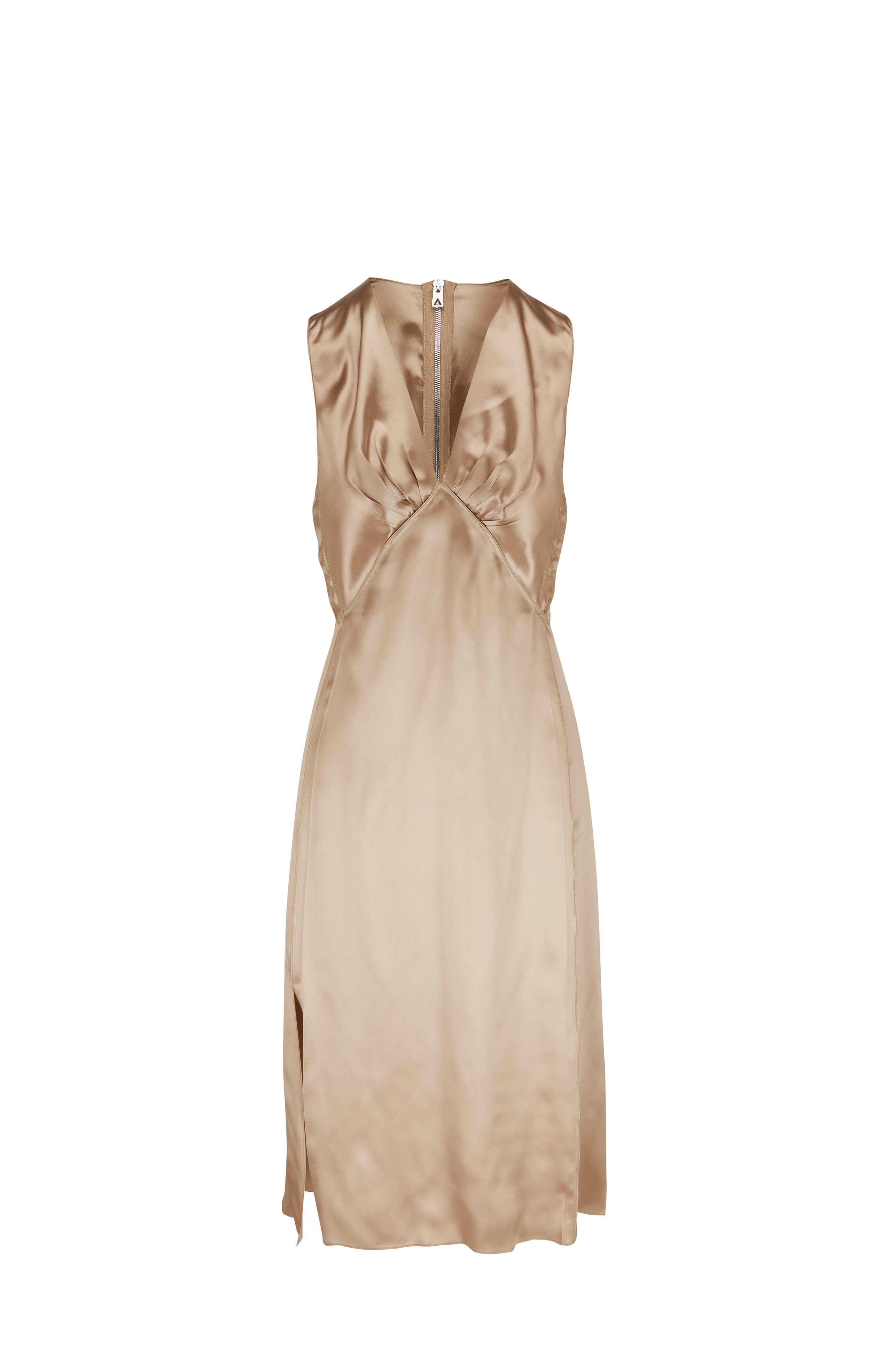 Bottega Veneta - Sesame Washed Fluid Dress | Mitchell Stores