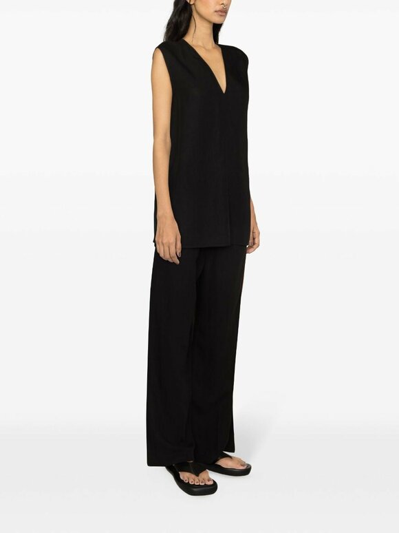 Totême Black Fluid Drawstring Pant - view 1