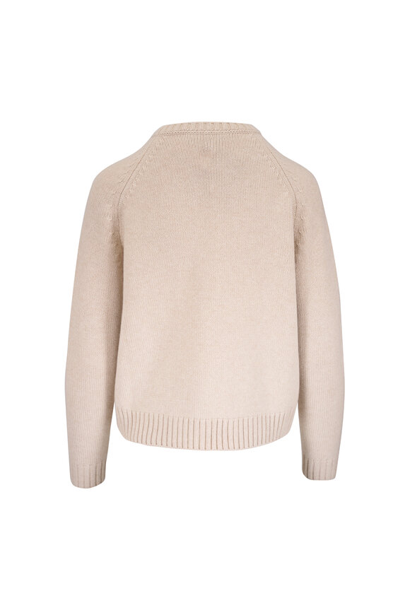 Loro Piana Parksville Natural Mélange Baby Cashmere Crewneck - view 2