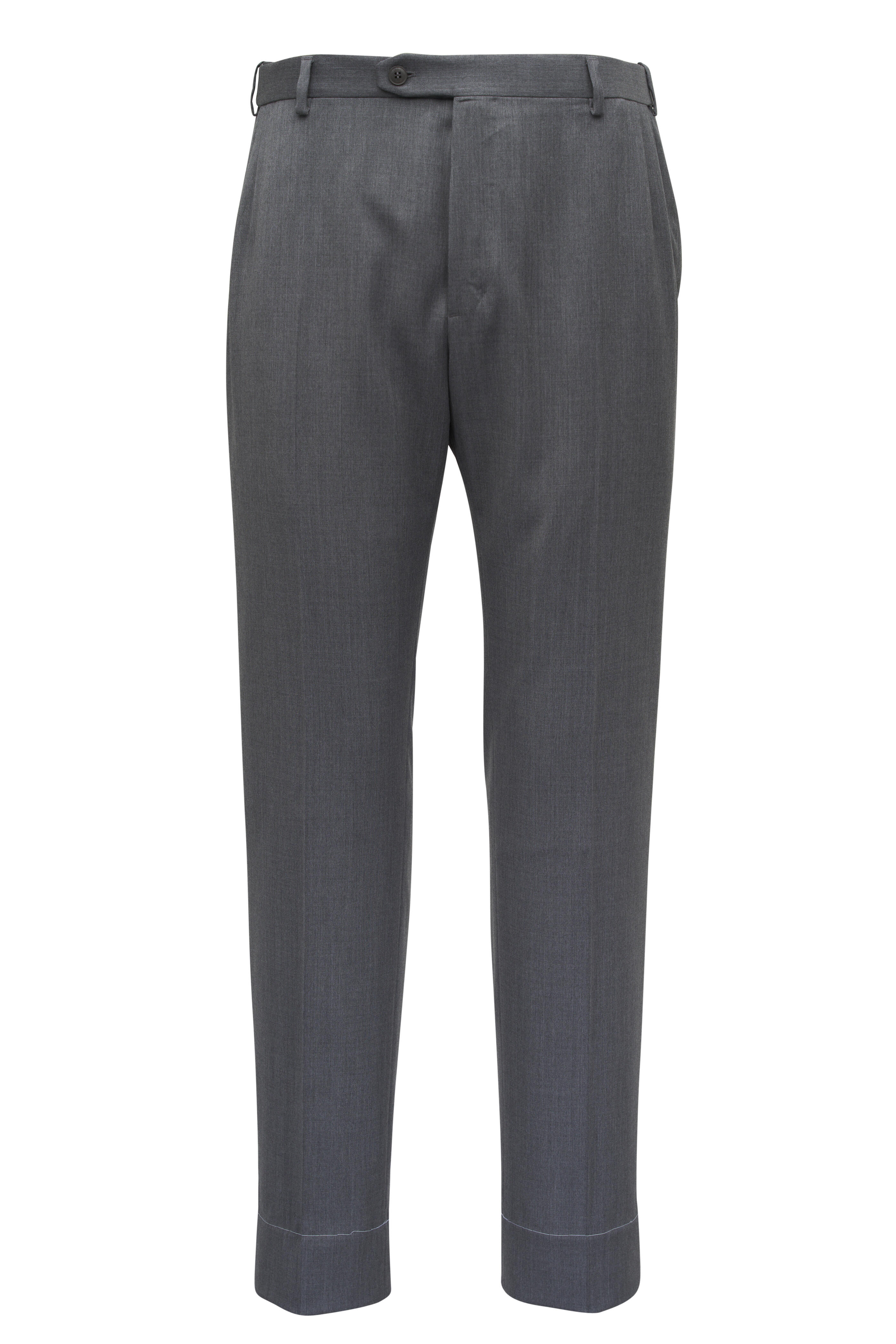 Brioni - Gray Wool Twill Pant
