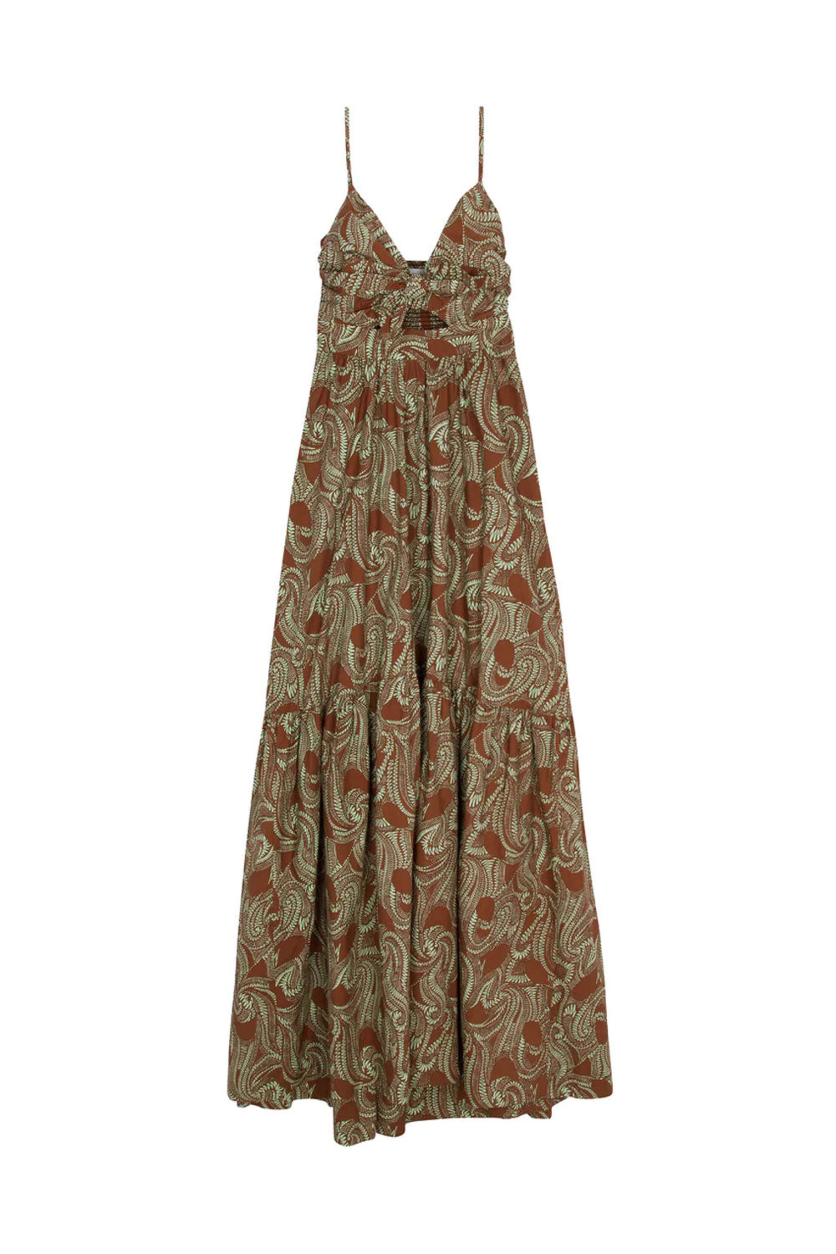 A.L.C. - Cognac and Green Laura Dress