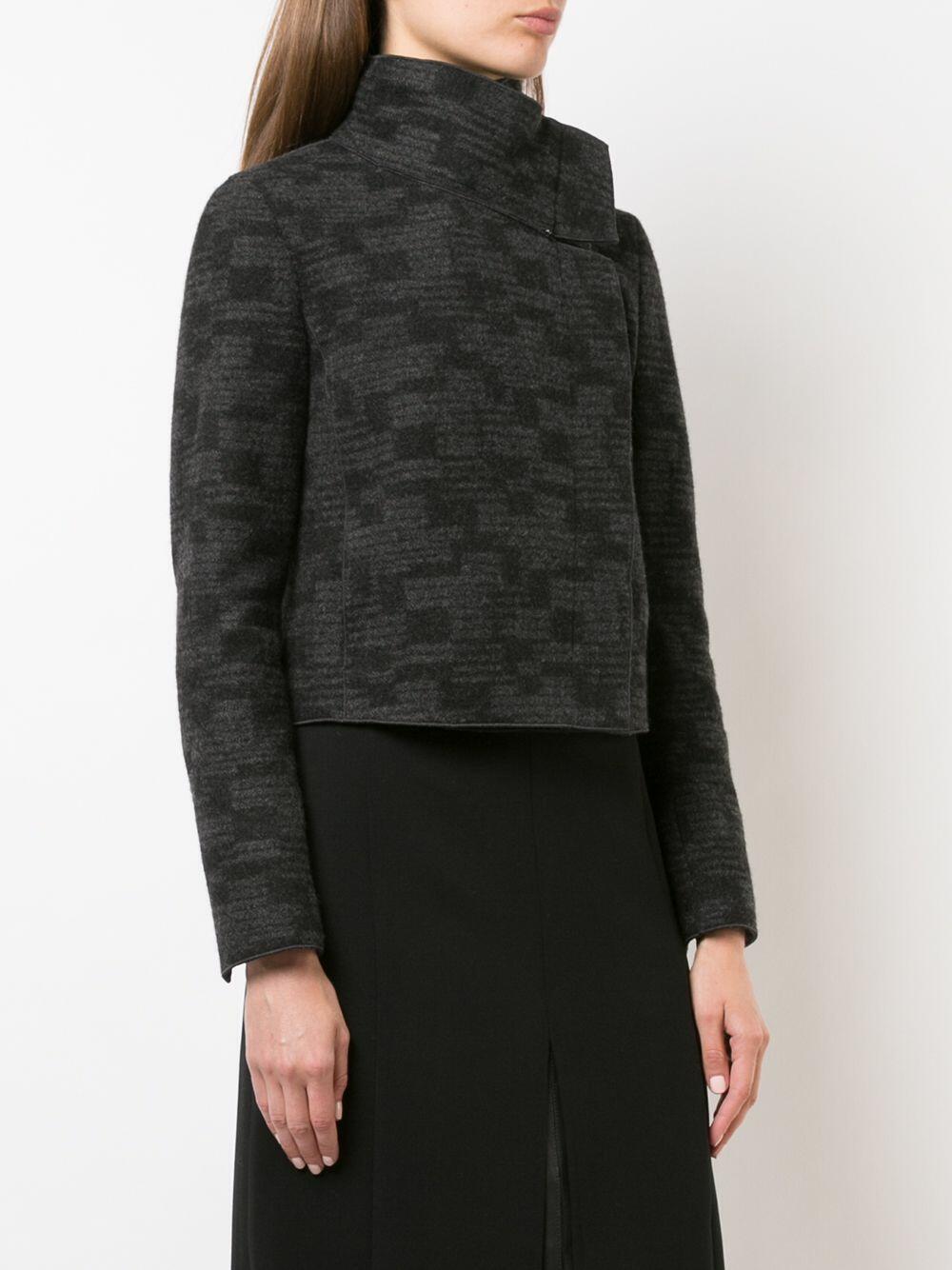 Akris - Rhode Island Slate Gray Cashmere Tweed Jacket