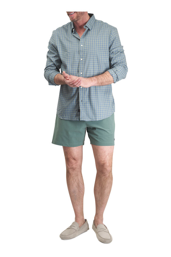 Faherty Brand All Day Island Spruce Swim Trunks - view 2
