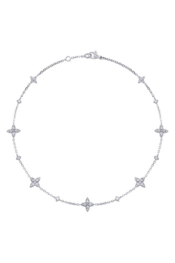 Mariani 18k White Gold Diamond Lucilla Choker - view 2