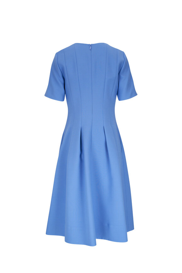 Lafayette 148 New York - Blue Iris Wool Crepe Midi Dress