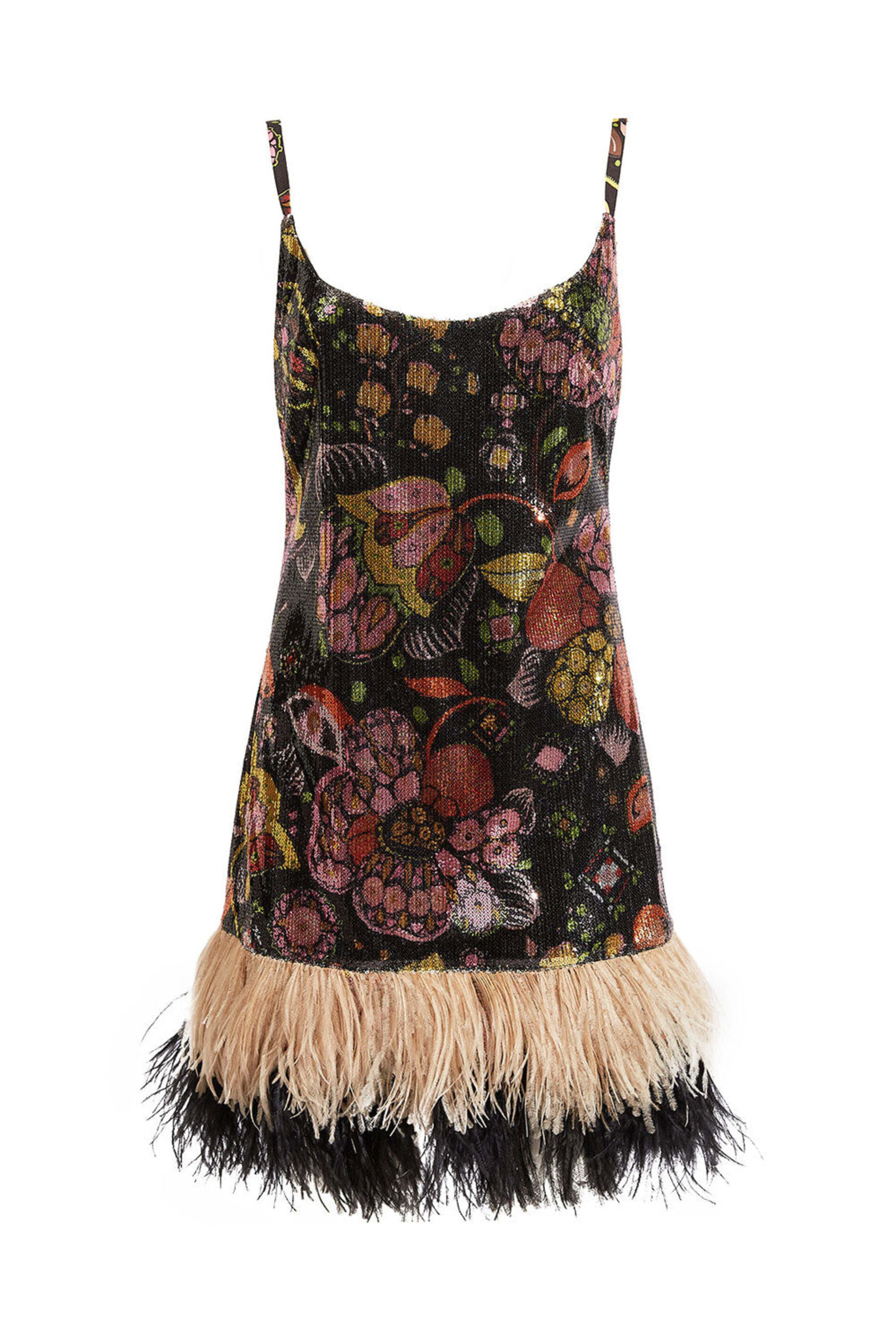 la double j sequin dress La DoubleJ - Orange Gerber Sequin Soiree Dress