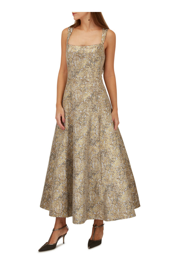 Sachin + Babi - Gilded Floral Audrey Gown 