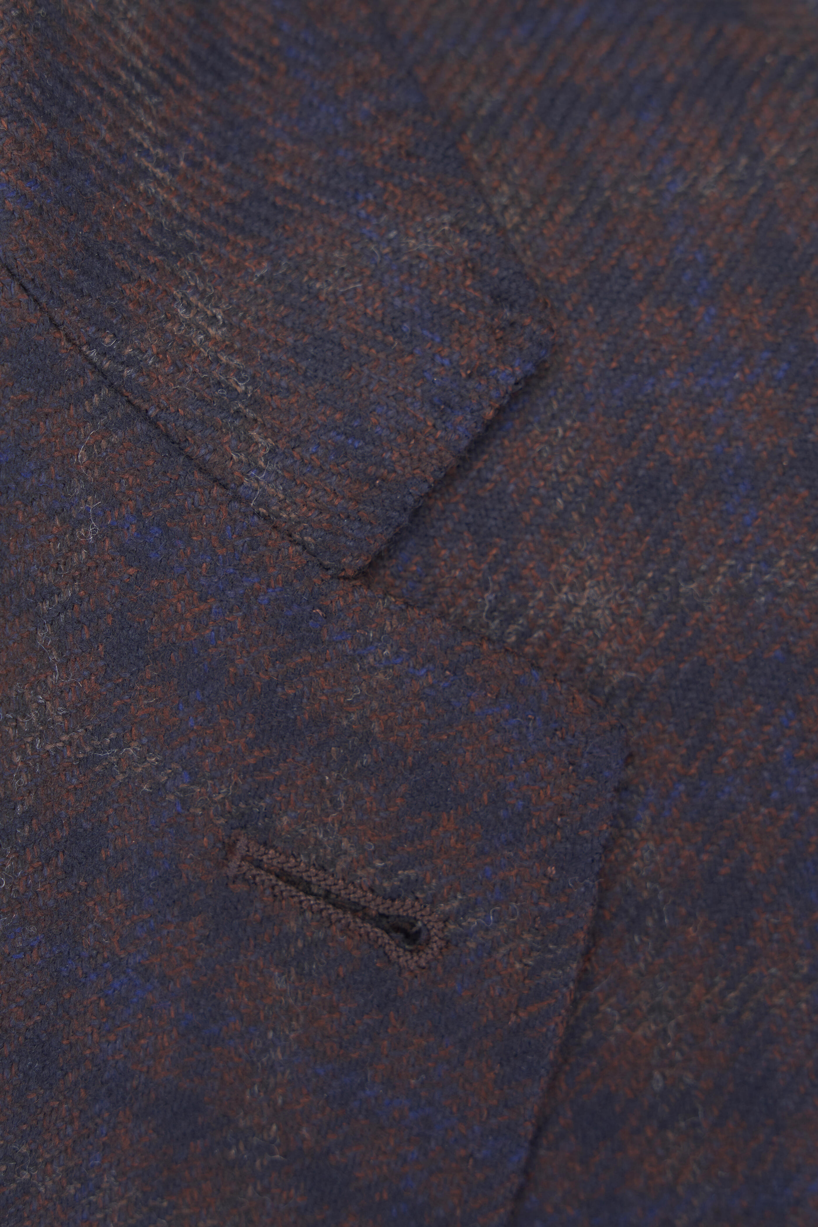 Canali - Kei Brown & Navy Check Wool Sportcoat
