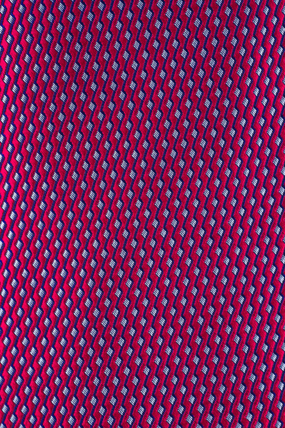 Eton Red Textured Silk Necktie - view 2