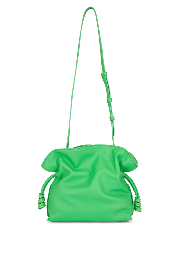 Loewe Mini Flamenco Clover Green Leather Clutch - view 3