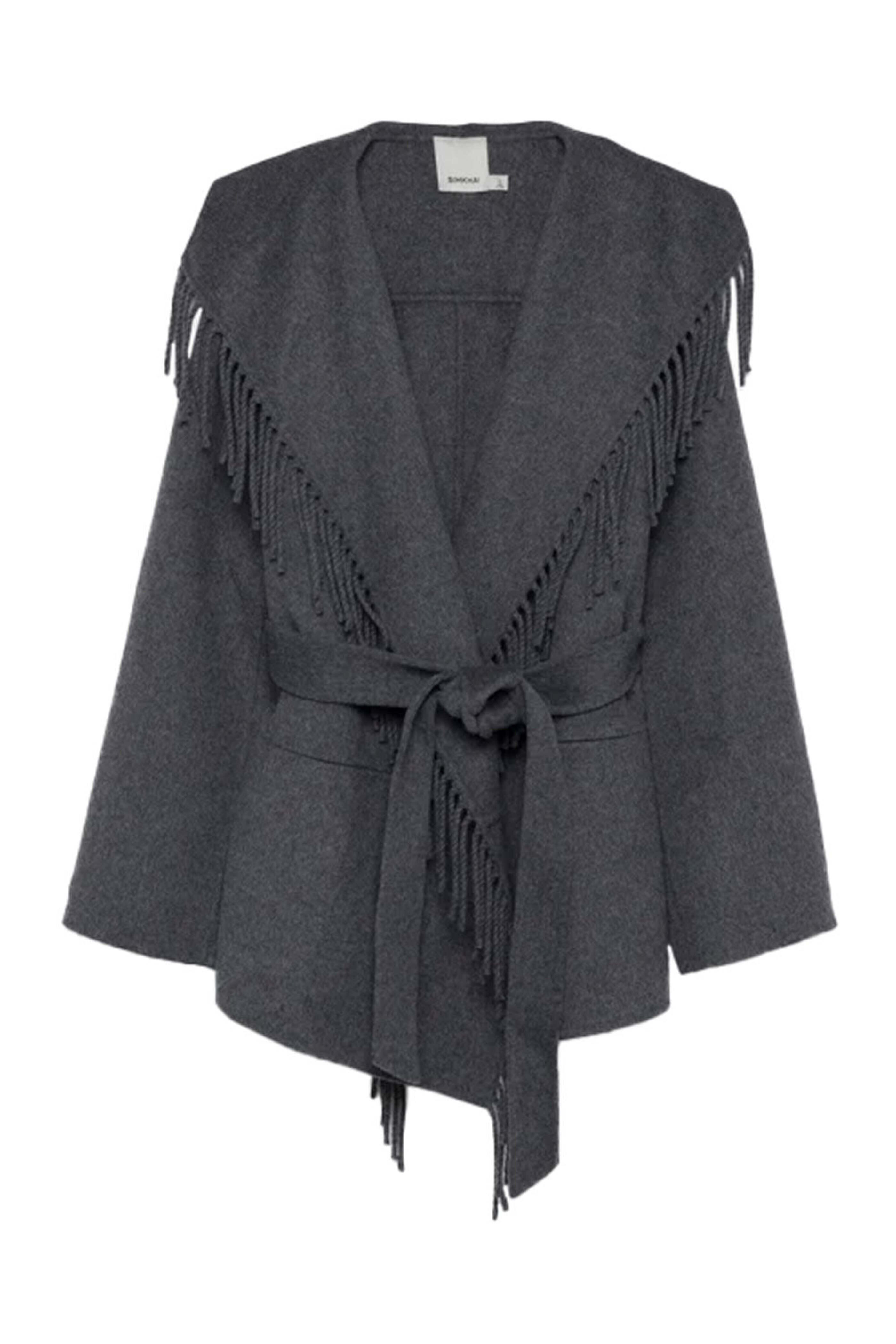Simkhai - Grey Melange Rowen Fringe Jacket