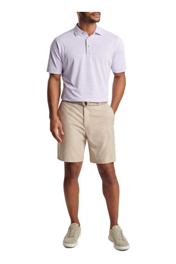 Peter Millar Salem Khaki Twill Performance Shorts - view 5