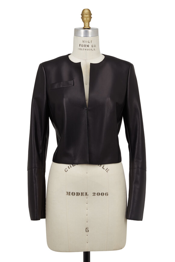 Akris - Hasso Black Leather Jacket