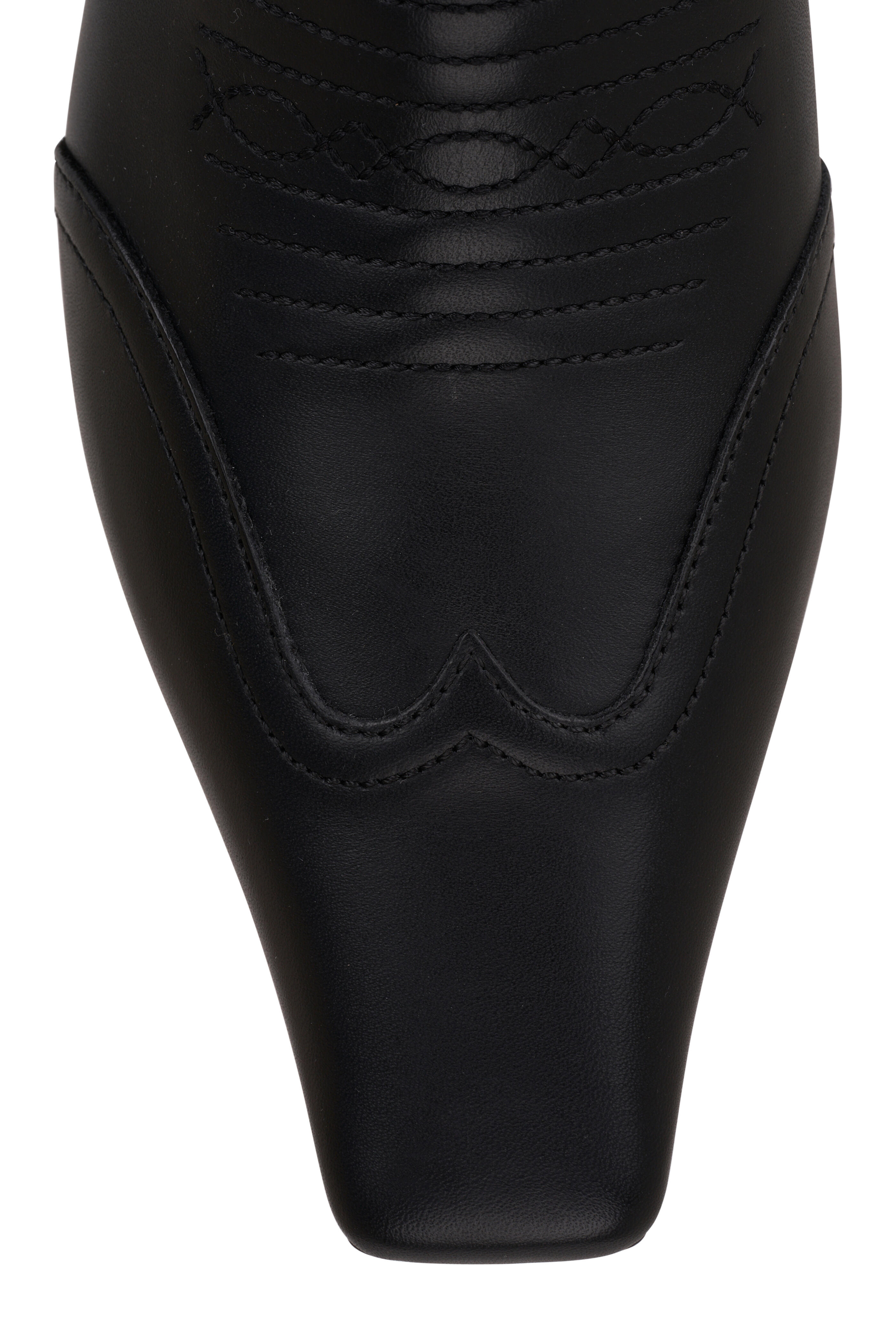 Khaite - Dallas Black Leather Short Boot, 50mm