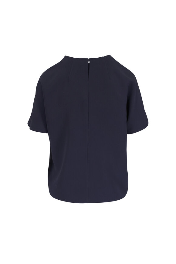 Lafayette 148 New York Cady Ink Short Sleeve Blouse - view 2