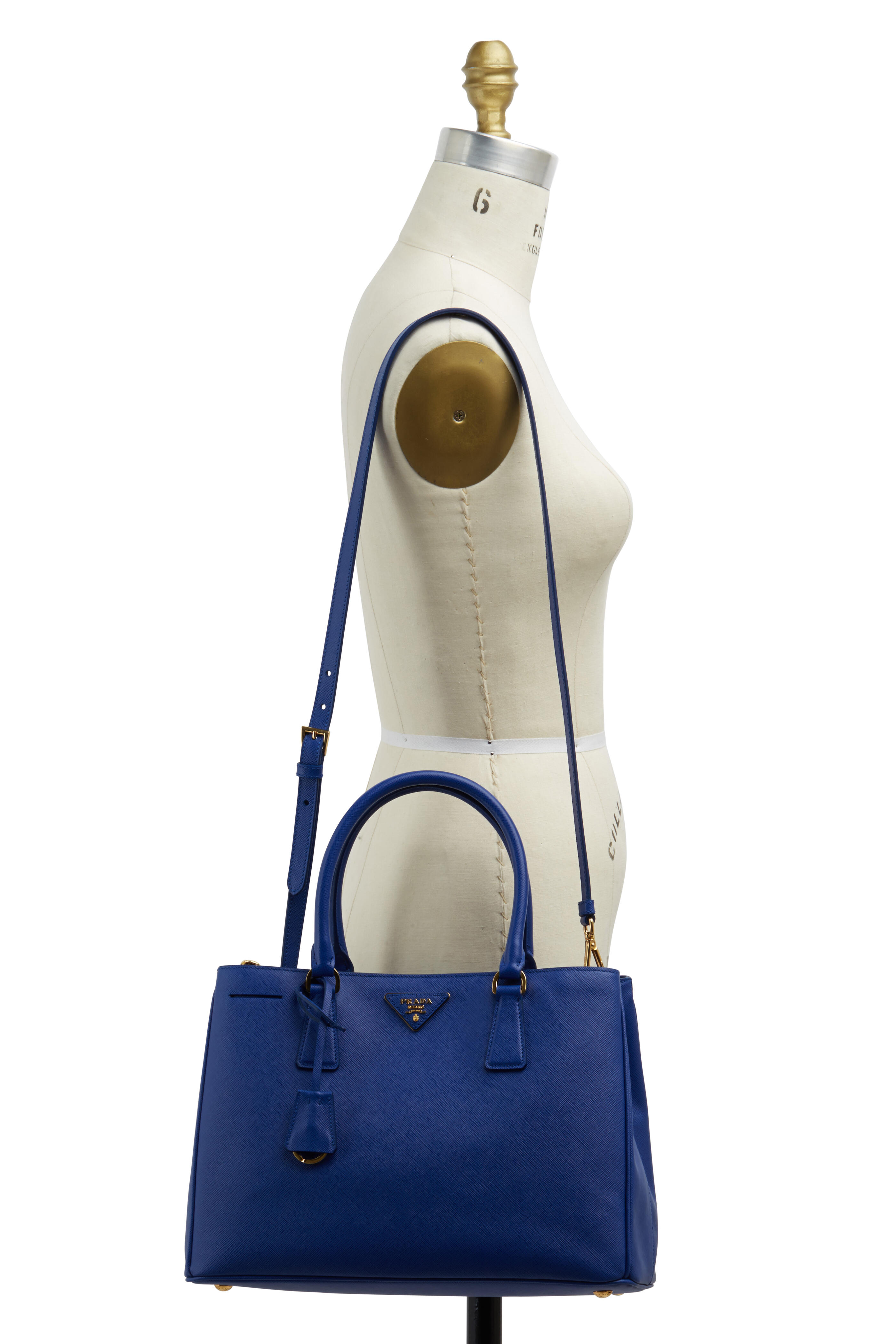 Prada saffiano hotsell bag blue