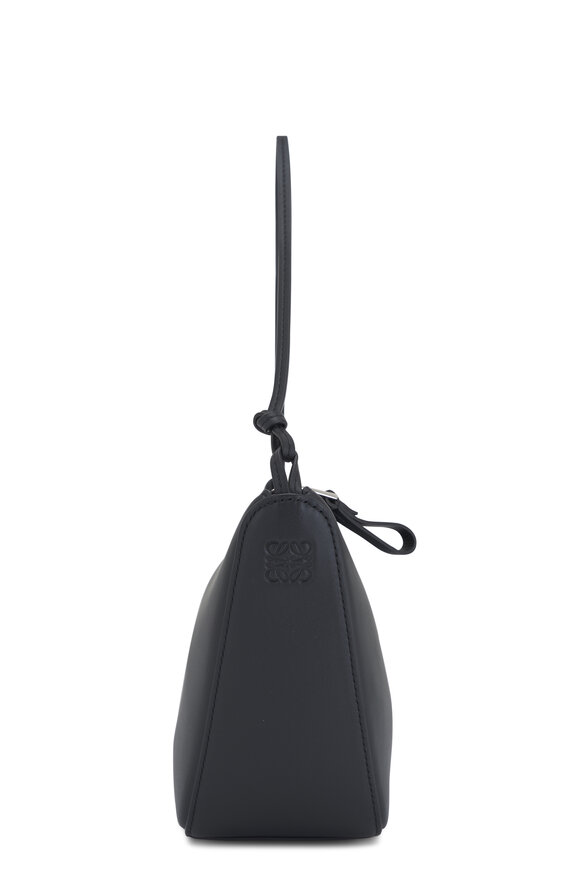 Loewe - Mini Hammock Black Leather Hobo Bag 