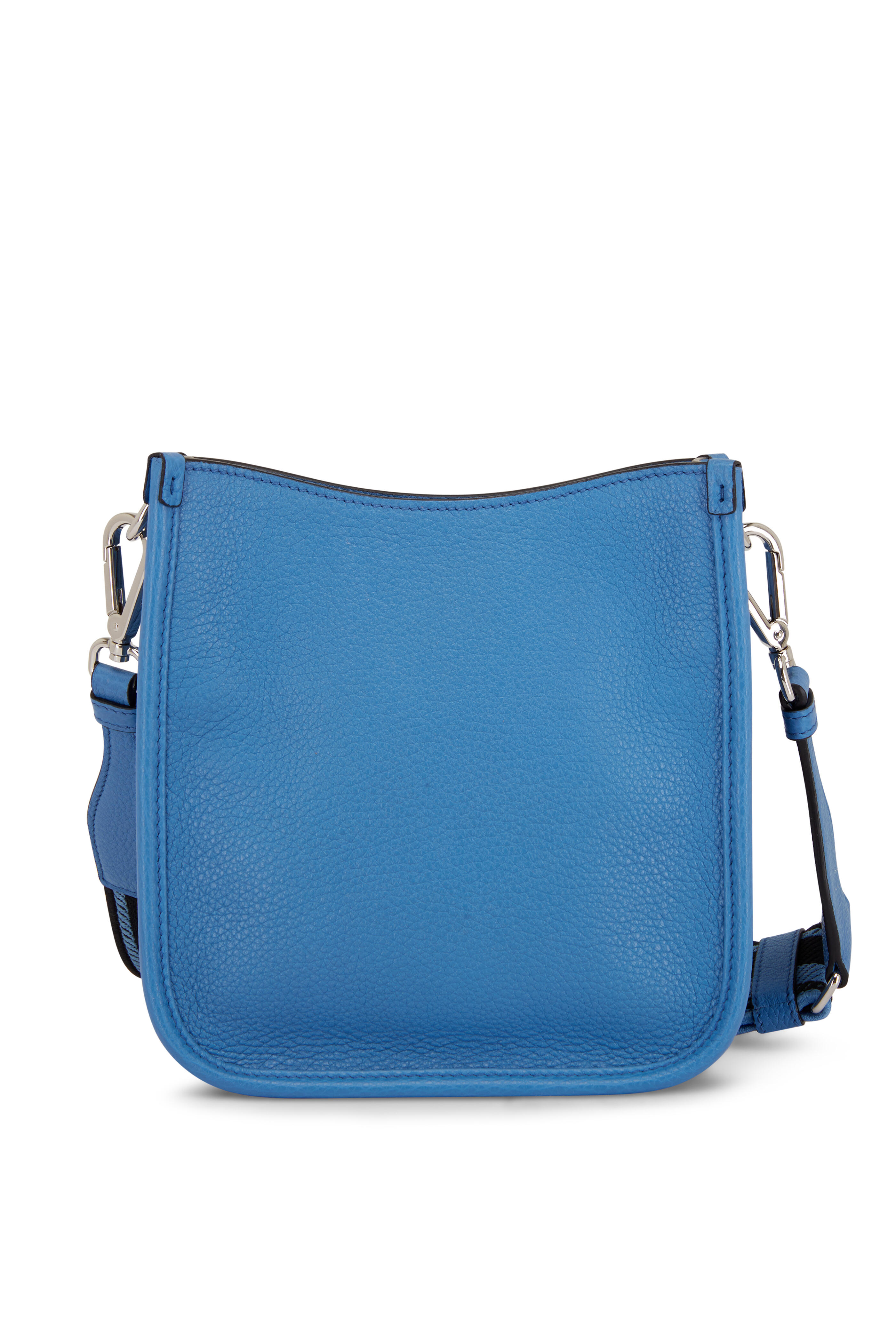Prada - Flou Blue Leather Mini Shoulder Bag | Mitchell Stores